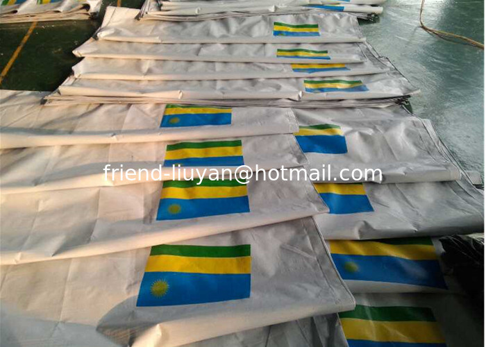 Logo Printed Heavy Duty First Aid Tarpaulin Truck Cover Pool Shading Camping Fabric